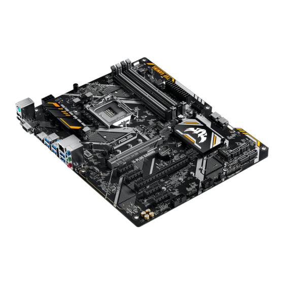 Asus TUF B365-PLUS GAMING Quick Start Manual