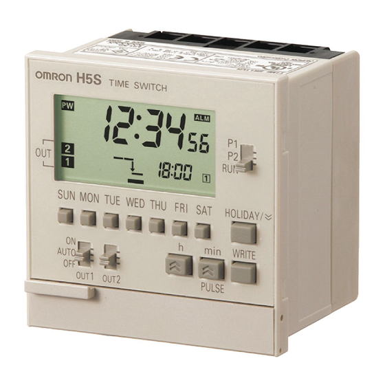 OMRON H5S - Manuals