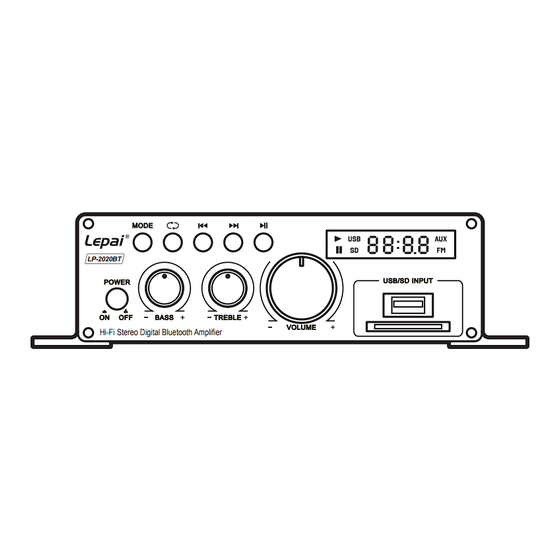Lepai LP-2020BT User Manual