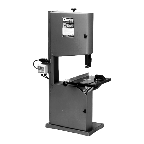 Clarke Woodworker CBS12WC Operating & Maintenance Instructions