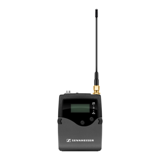Sennheiser SK 2250 Instruction Manual