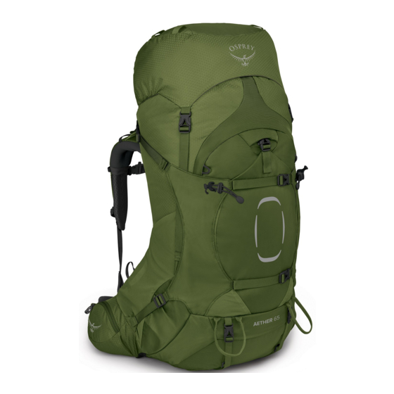 Osprey AETHER 65 Owner's Manual