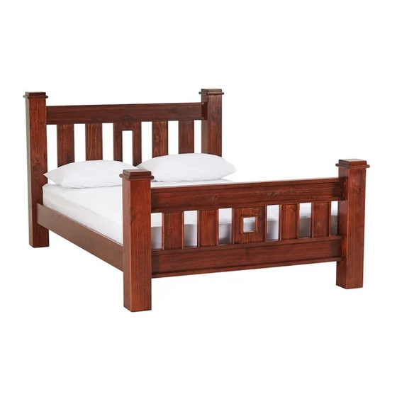 fantastic furniture LONGREACH Bed King Maple Assembly Instructions Manual