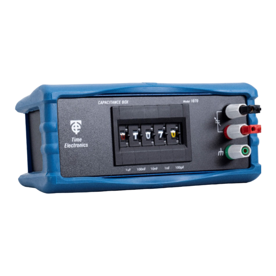 Time Electronics 1070 Manuals
