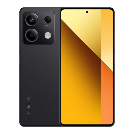 Xiaomi Redmi Note 13 5G Quick Start Manual