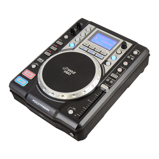 Pyle Pro PDCDTP620M Manual