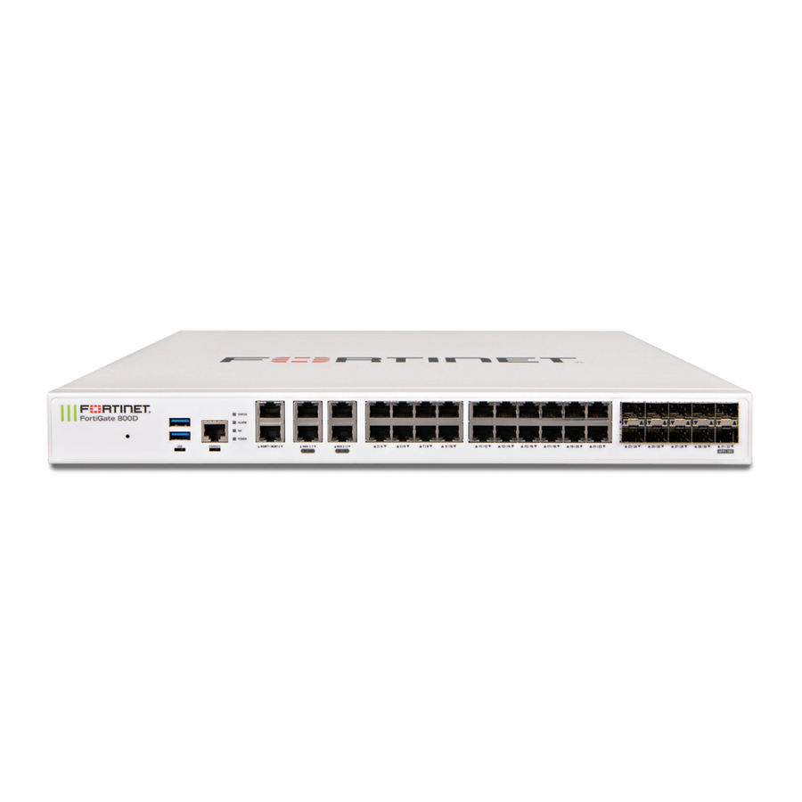 Fortinet Fortinet Switch 800F Manuals