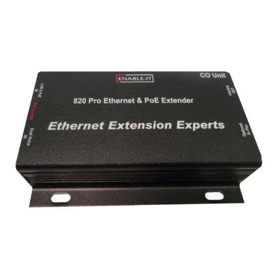 Enable-IT 820P Pro Ethernet Extender Kit Manuals