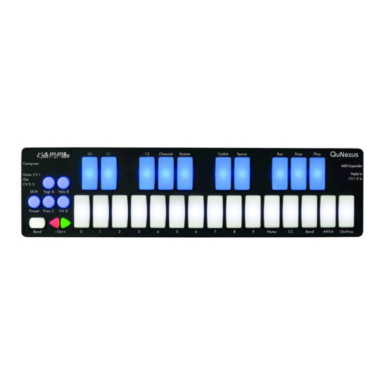 Keith McMillen Instruments qunexus User Manual