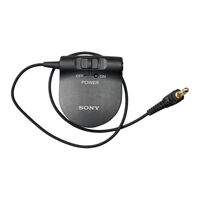 Sony ECM-T15 Operating Instructions