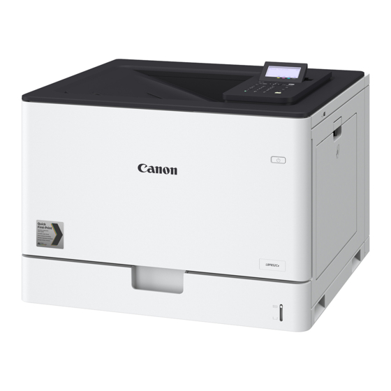 Canon LBP852Cx Getting Started