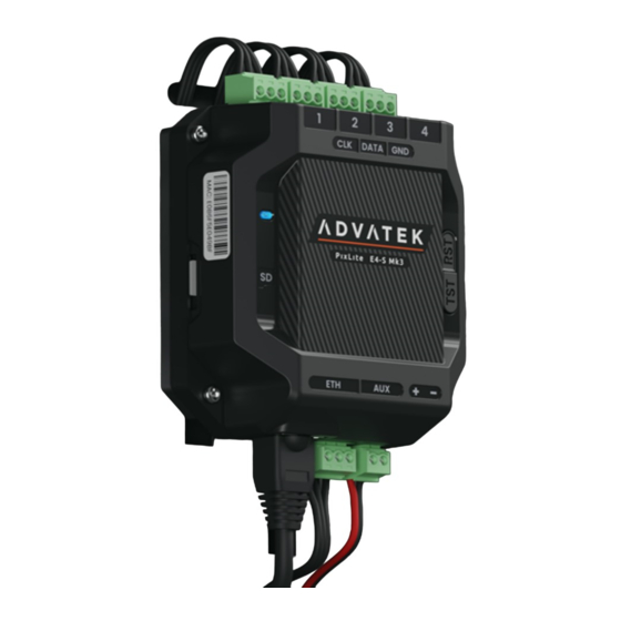 Advantek PixLite E4-S Mk3 User Manual