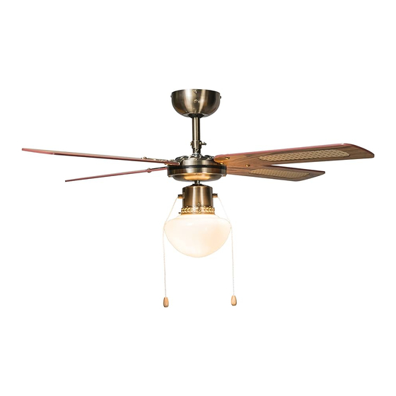 Qazqa Wind Fan 42 Brass Instruction Manual