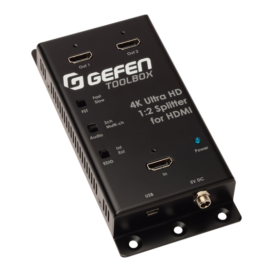 Gefen GTB-HD4K2K-142-BLK 4K HDMI Splitter Manuals