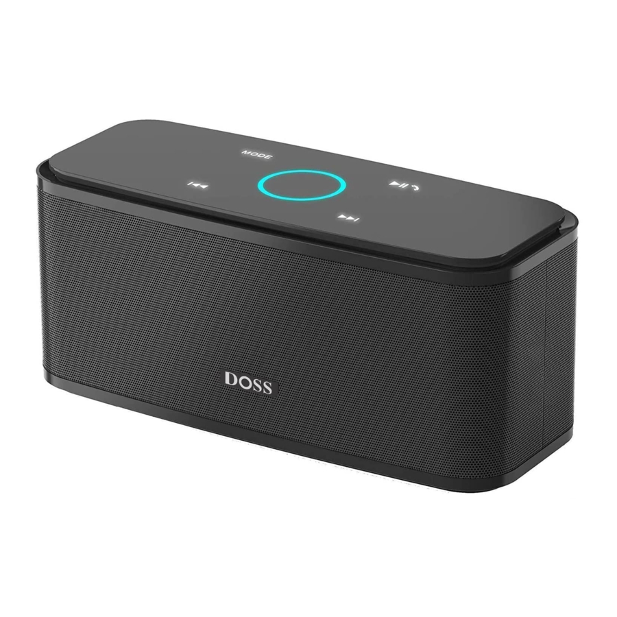 DOSS SoundBox - Bluetooth Speaker Manual