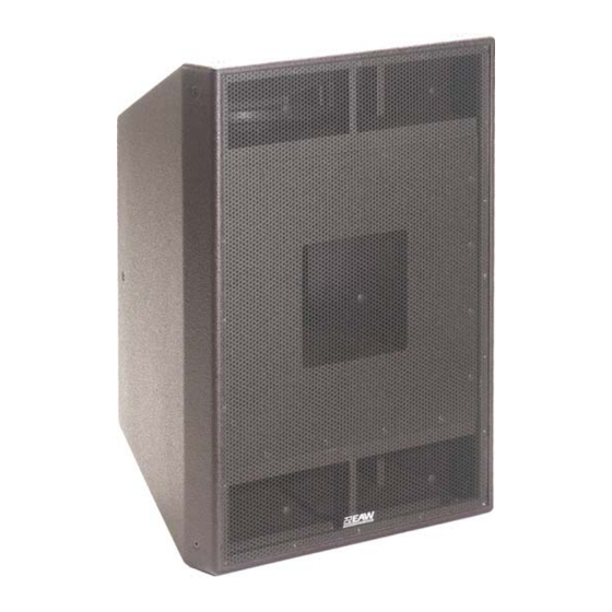 EAW Dual 12-Inch Subwoofer AX122 Specification Sheet