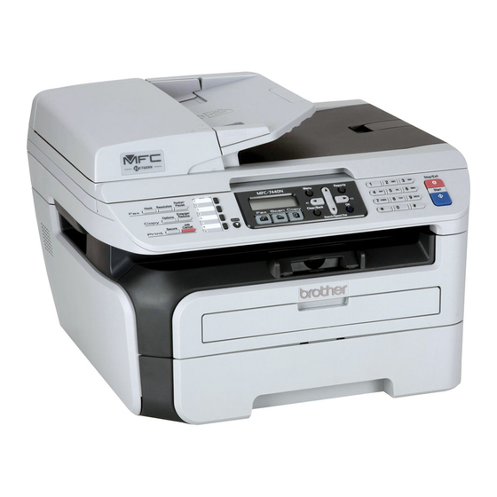 Brother MFC 7440N - B/W Laser - All-in-One Guías Del Usuario Manual