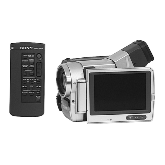 Sony DCR-TRV5 Service Manual