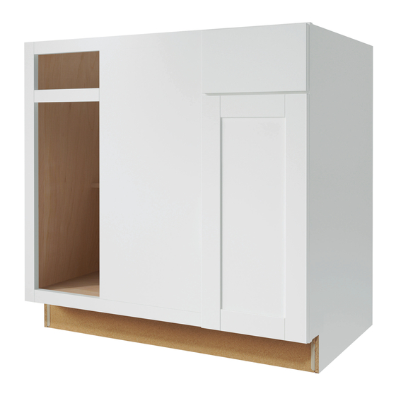 Euro-Rite Cabinets Blind Base Corner Panel Assembly Instructions