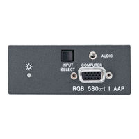 Extron Electronics RGB 580xi AAP Series Setup Manual