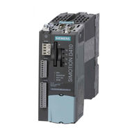 Siemens SIMOTION D410 Commissioning Manual