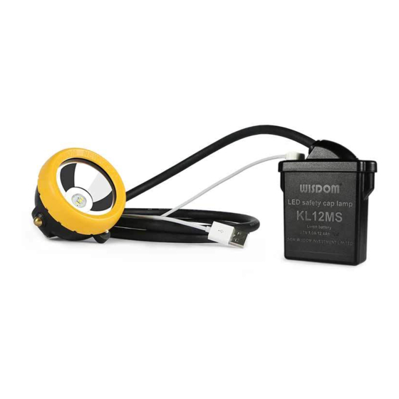 User Manuals: Wisdom KL4MS LED Miner Light