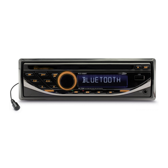Caliber RCD125BT Quick Start Manual