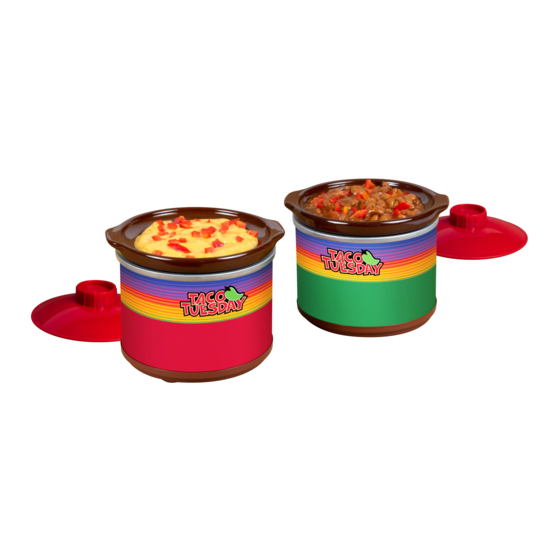 Nostalgia Electrics TACO TUESDAY TTFD220RG Operating Instructions And Recipes