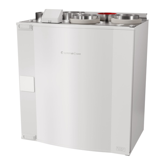 SystemAir SAVE VTR 300/B Installation Instructions Manual