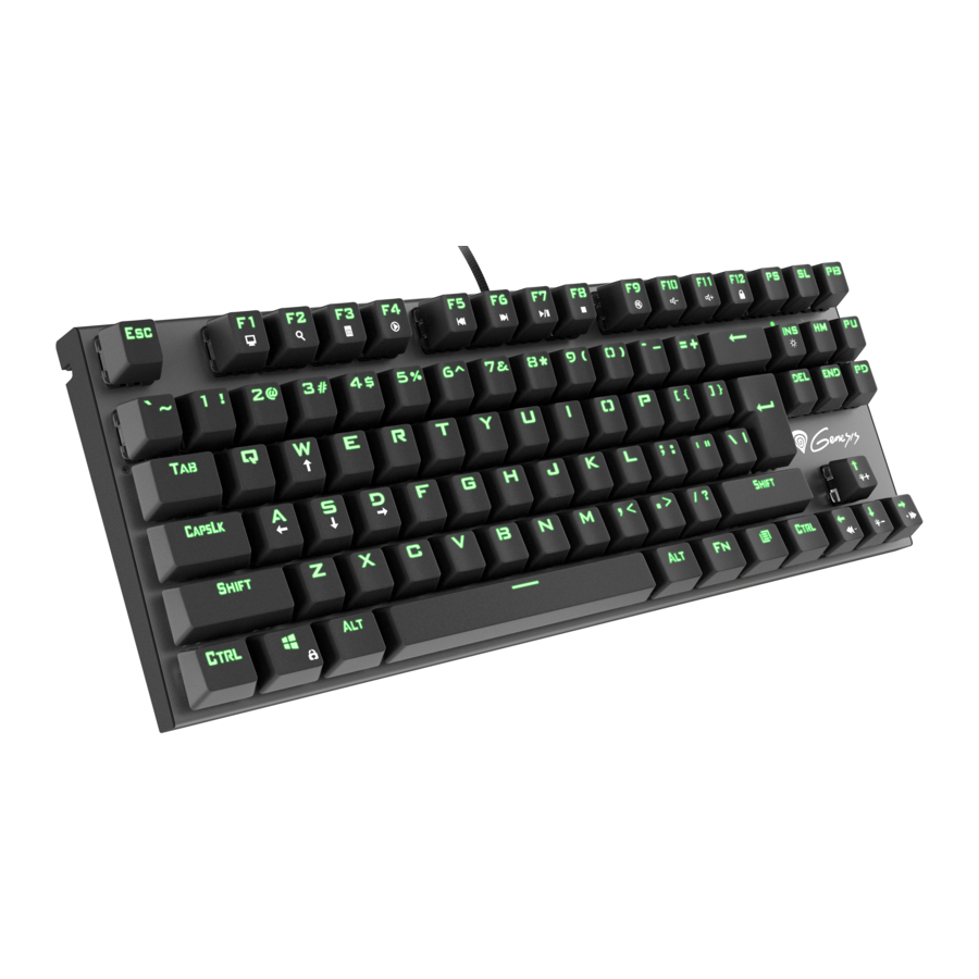 Genesis Thor 300 TKL - Mechanical Keyboard Quick Installation Manual