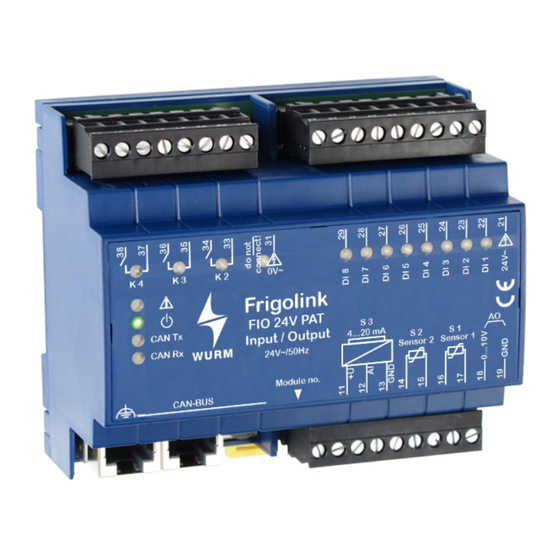 WURM Frigolink FIO 24V PAT Manual
