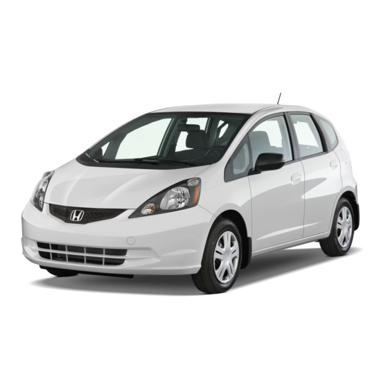 Honda 2011 Fit Owner's Manual