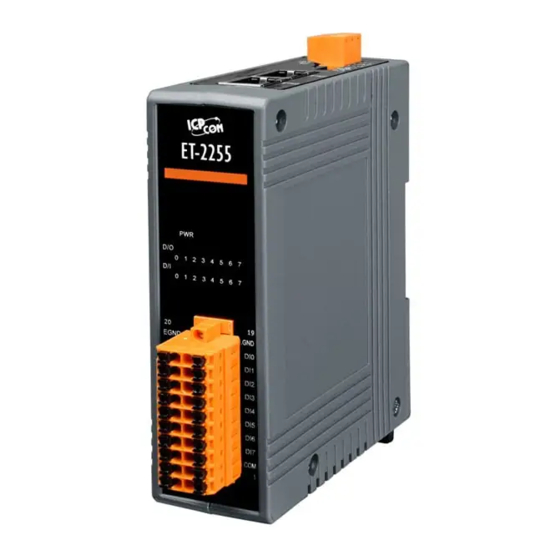 ICPDAS ET-2255 Quick Start Manual