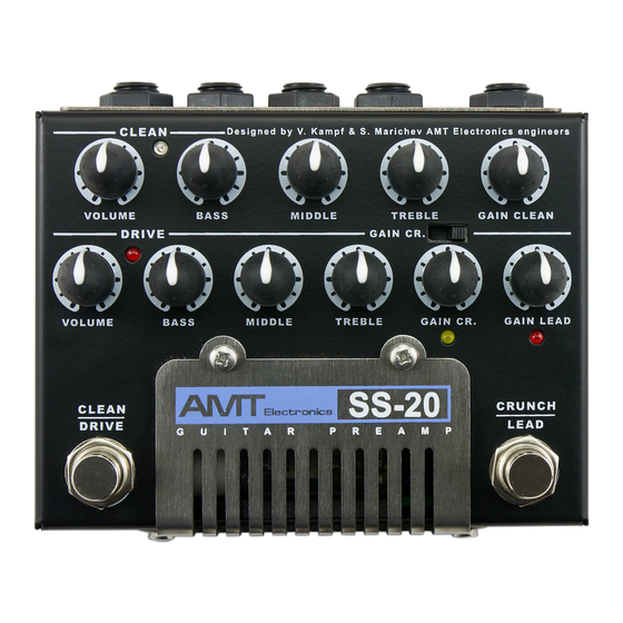 AMT SS-20 Quick Start Manual