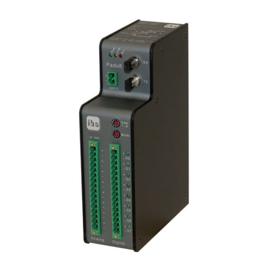 IBA ibaPADU-8 Manual