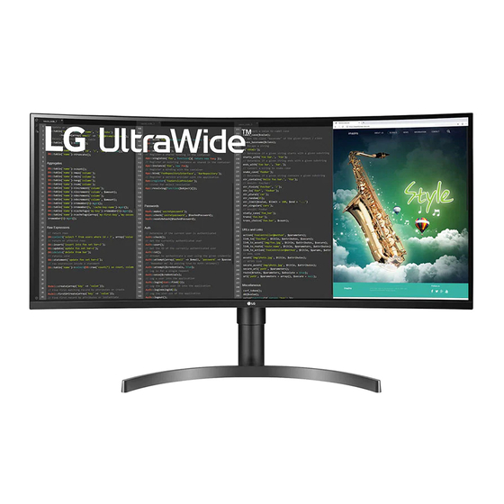 LG 35WN65C-B Owner's Manual