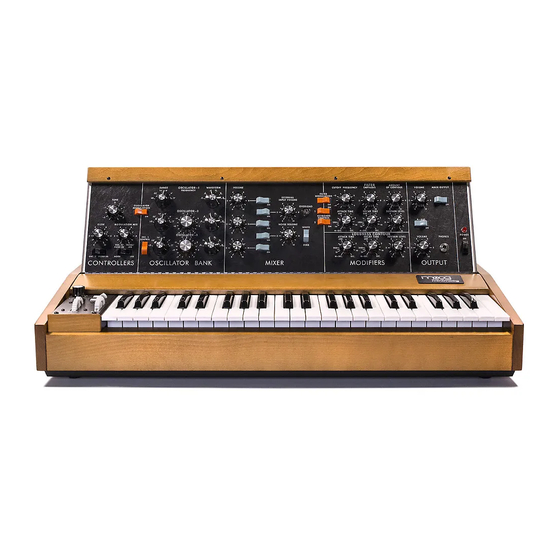 Moog MINIMOOG MODEL D User Manual