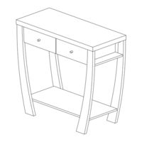 Baxton Studio BSFP-02-Walnut-Console Assembly Instruction Manual