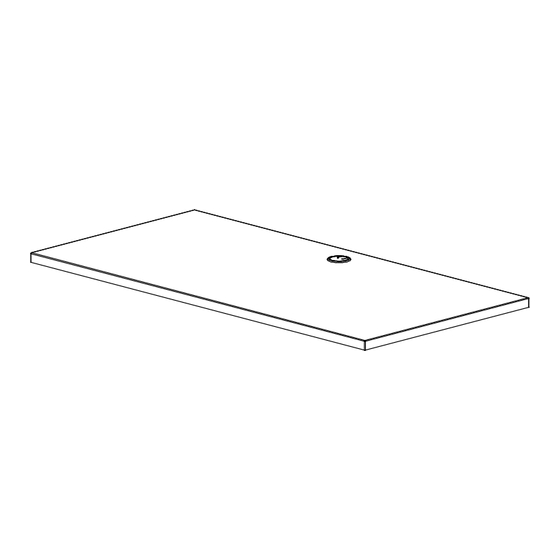bbf 48W x 24D Table Desk Work Surface Assembly Manual