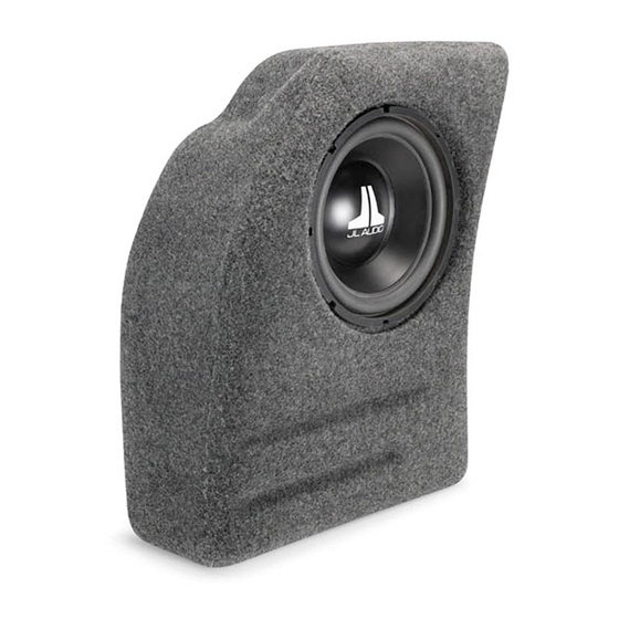 JL Audio Stealthbox SB-F-FCSZX/10W3v3 Installation Manual