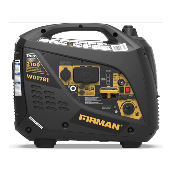 Firman WO 1781 Owner's Manual