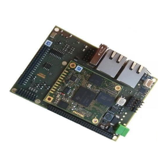 Phytec PhyBOARD-WEGA-AM335 SERIES Qt Manual
