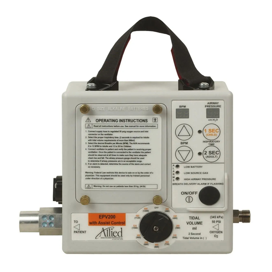 Allied Healthcare EPV200 User Manual