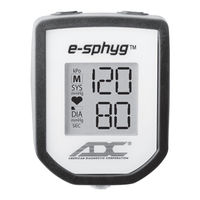 Adc Diagnostix e-sphyg Care And Maintenance