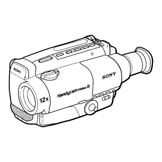 Sony Handycam CCD-TR44 Operation Manual
