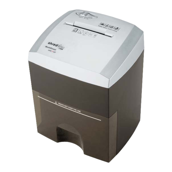 HSM Shredstar Multishred one-4 all Operating Instructions Manual