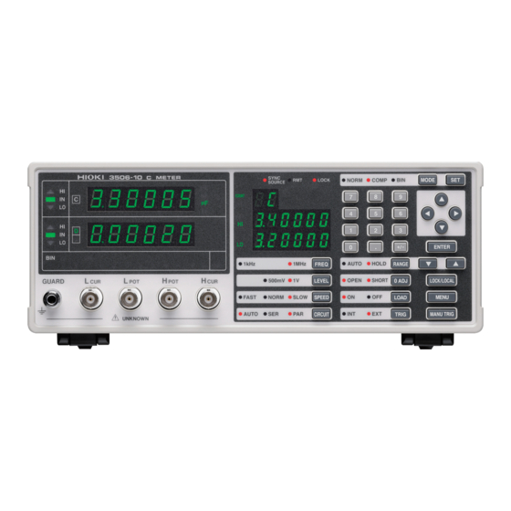 Hioki 3506-10 Instruction Manual
