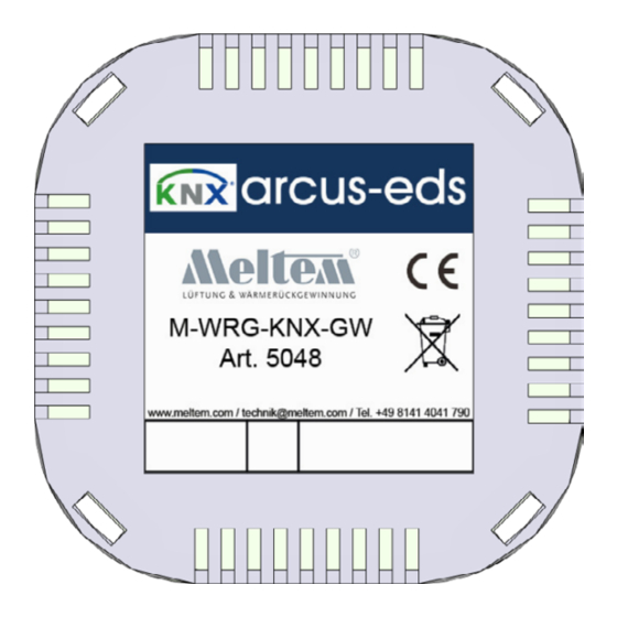 Meltem M-WRG-KNX-GW Installation Instructions And User Manual
