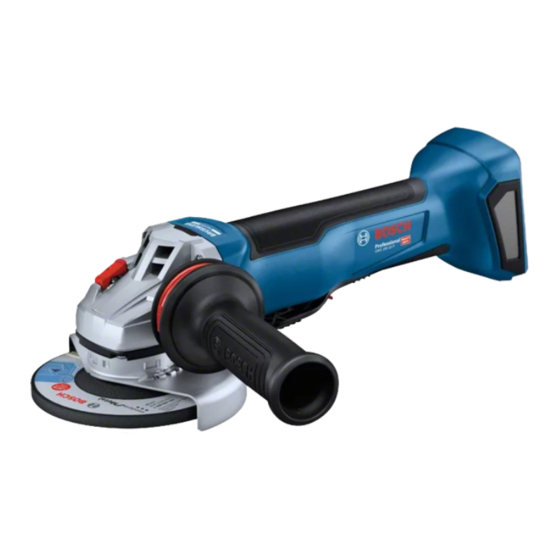 Bosch Professional GWS 18V-10 P Original Instructions Manual