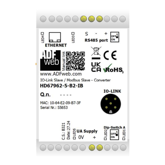 ADF Web HD67962-B2-IA User Manual